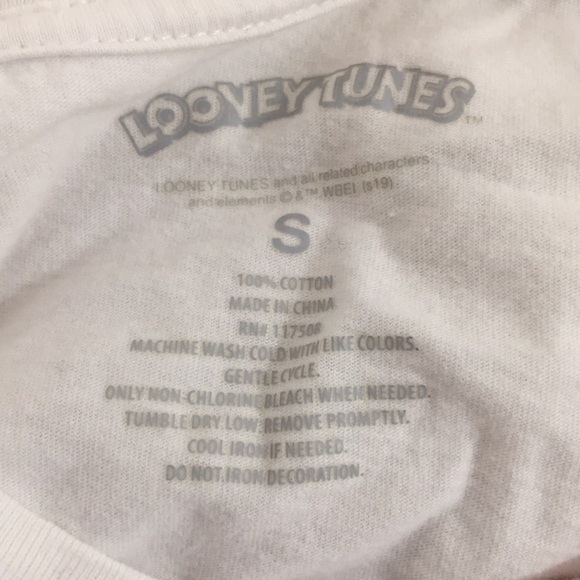 Looney Tunes Tasmanian Devil White Graphic Tee - Picture 4 of 4